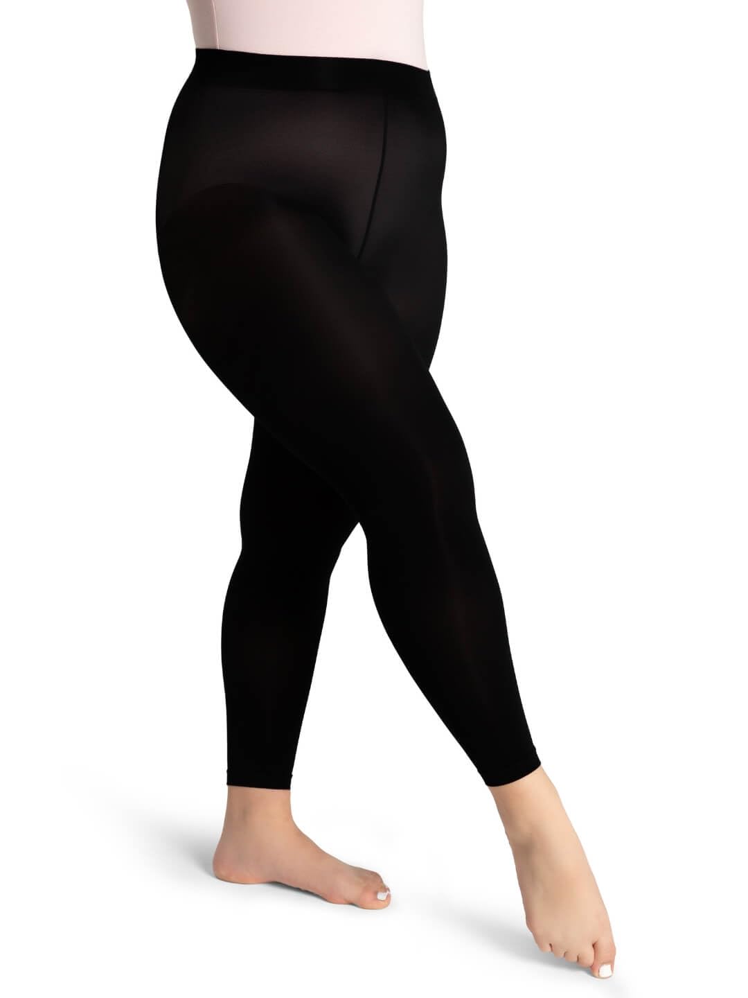Capezio Women's Self Knit Waistband Footless Tights