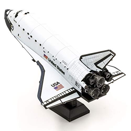 Fascinations Metal Earth Space Shuttle Atlantis Color Version 3D Metal Model Kit - Image 2