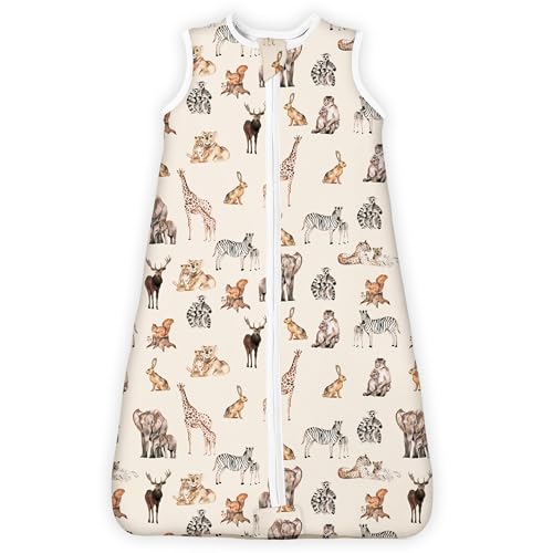 Image of TOTBASIC Sleep Sack 0-6 Months 1.0 TOG, Swaddle Transition Sleeping Bag, Premium Baby Wearable Blanket with 2-way Safe Zipper All Season Sleep Sacks