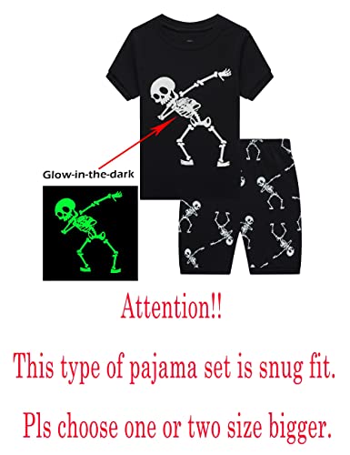 Image of KikizYe Boys Short Sleeve Pajamas Kids Summer Pjs Children Pajamas