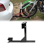 HECASA 550 LB Capacity Motorcycle Trailer Carrier Tow Hitch Rack Motorcycle Carrier Black