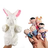 【Diseño Compacto】- Puede usarlos en sus dedos y moverlos. La elasticidad inherente mantiene las marionetas firmemente en tus dedos, por lo que no tienes que preocuparte de que se caigan durante el juego.