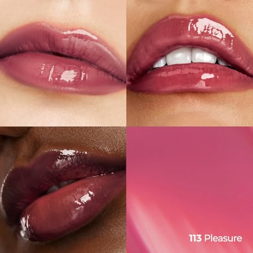 Image of Laka Fruity Glam Lip Tint Mini, Glowing Lip Stain with Wide Color Spectrum, Hydrating & Lightweight Texture, Long-Lasting Bold Stain, Non-Sticky, Vegan, K-Beauty (#113 Pleasure)