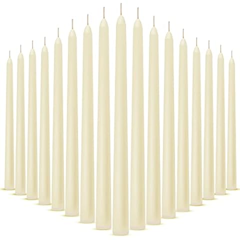 Nuanchu 100 Pcs Dripless Taper Candles Cover