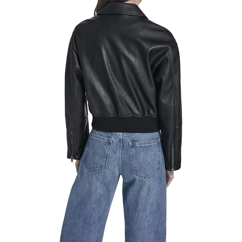 Image of Levi's Women's Faux Leather Bomber With Laydown Collar