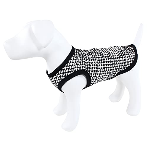 Luvable Friends Dog Pet Dog and Cats Cotton T-Shirts 2pk, BFF Houndstooth, Large by Luvable Friends - Image 4