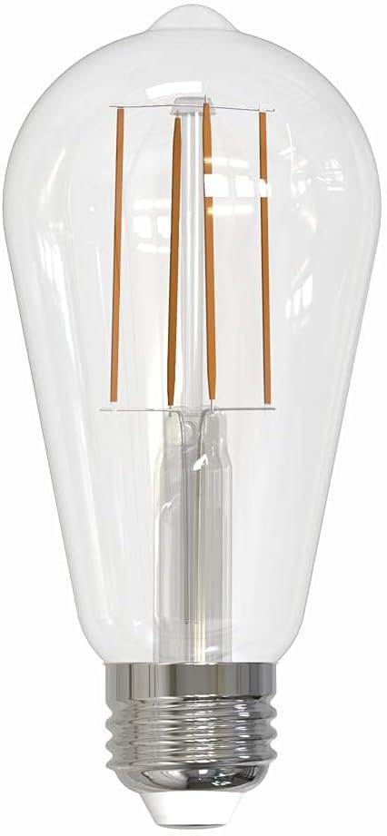 Bulbrite 8.5 Watt Dimmable Clear Filament ST18 / ST19 Medium (E26) LED Bulb - 850 Lumens, 3000K, and 90 CRI (1)
