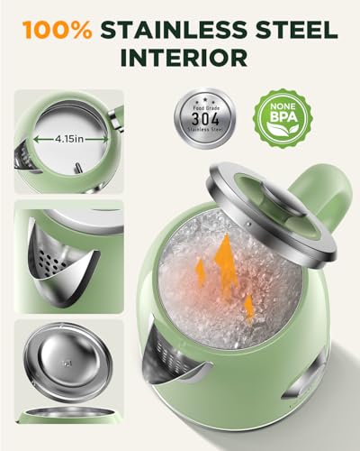 Fast Boiling Electric Kettle - 1.8L with Temperature Gauge - Image 4