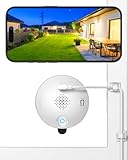 SYMYNELEC Window Cameras for Home Security: Indoor Camera for Outdoor Monitoring with 2K Full Color Night Vision Motion Human Vehicle Detection Easy Installation (Upgraded with Tilt Mount)