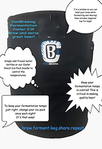Home Brewing Fermentation Cooler - Beer Temperature Control For Carboys. Serve Kegs And Corny Keg. Fermenting Brewing Bag, Insulated Fermenter Chamber. Cool Brewing Fermentation Cooler 2.0 #TOP5