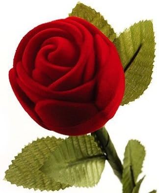 Couture Gifts - Red Rose Jewelry Gift Box - Set of 12 in White Boxes