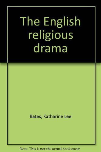 The English religious drama B00088K14O Book Cover