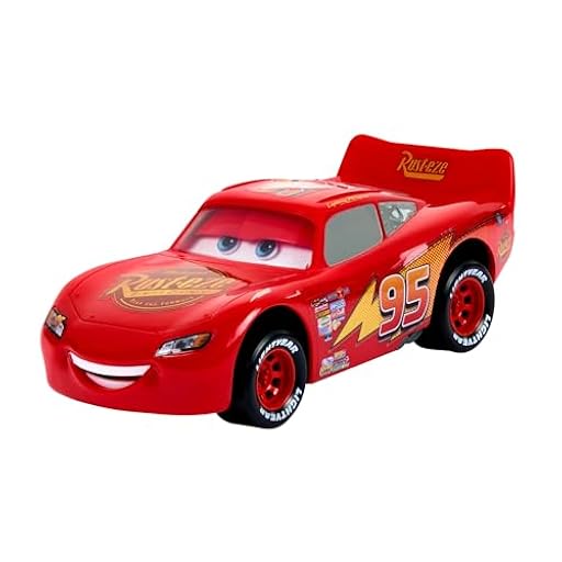 Mattel Disney Pixar Cars Night En Movimiento Rayo McQueen Coche de juguete que mueve los ojos, +4 años (HPH64) | Ya disponible en tu tienda friki favorita! En mundofriki.es!