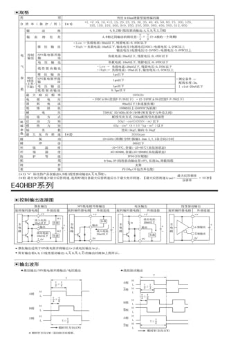 Encodeur rotatif E40HB6-6-L-24 rotatif incrémental industriel 5-24V