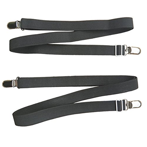 Eagsouniu00ae Sujetadores Sicai Ajustables para sábanas con Pinzas, Paquete de 2