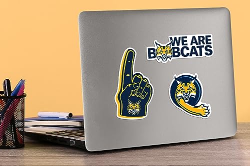 Image of Quinnipiac University 9ct Vinyl Large Deluxe Stickers Variety Pack - Laptop, Water Bottle, Scrapbooking, Tablet, Skateboard, Indoor /Outdoor - Set of 9