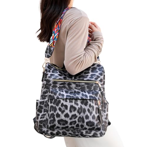 Image of Women's Fashion Backpack Purse for Women Leather Multipurpose Design Ladies Shoulder Bag Travel bag Satchel Handbags