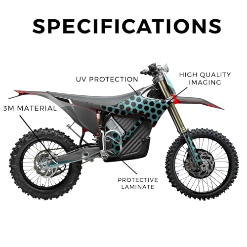 Image of Stark Varg MX 2023-2025 Graphics Kit Wrap - Hex Cyan - Varg MX Skin - Premium 3M Vinyl Protective Wrap Decal Cover - Easy to Apply | Crafted in The USA by MightySkins