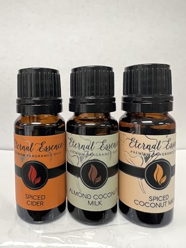 Image of Trio (3) - Spiced Cider, Almond Coconut Milk & Spiced Coconut Milk - Premium Fragrance Oil Trio - 10ML