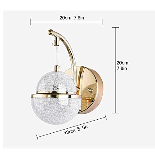 Lámpara de pared de globo para solucionar la falta de luz en dormitorios y pasillos 8