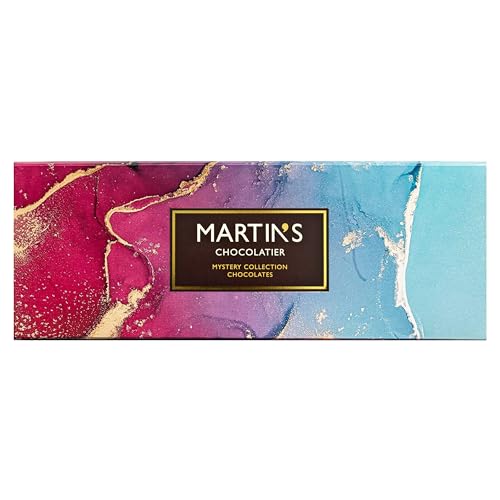 Martins Chocolatier Mystery Box Chocolate Selection Box | 27 Assorted Belgian Chocolates | Luxury Chocolates Including Pralines Truffles & Ganaches (340g)