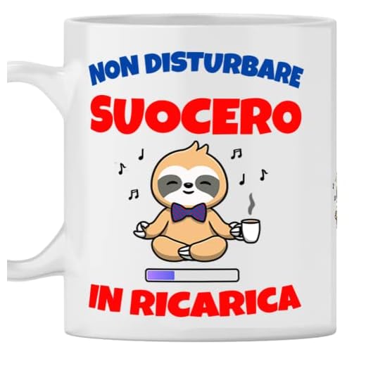 Tazza Suocero - Idea Regalo compleanno suocero, Festa anniversario del suocero, regalo di Natale - Suocero in Ricarica