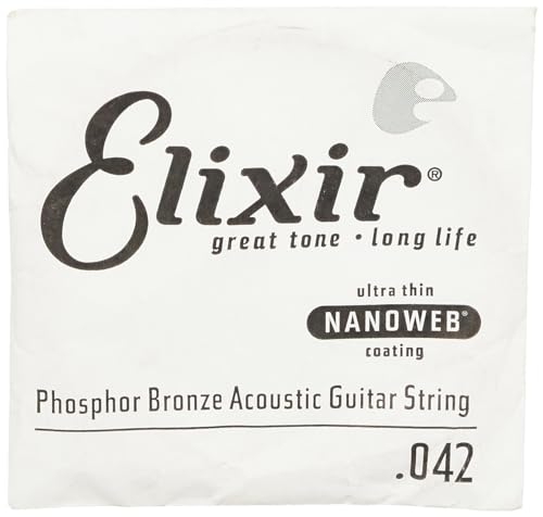 Corda Singola Per Chitarra Acustica Bronzo 80/20 Elixir® Strings Con Rivestimento Nanoweb® (.042)