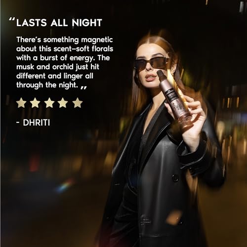 Image of Nykaa Wanderlust Midnight in New York Body & Hair Fine Fragrance I | Perfume Mist for Women - 200 ml I Orchid & Musk | | Long-Lasting, Travel‐Friendly, Vegan,Paraben‐Free, IFRA Certified