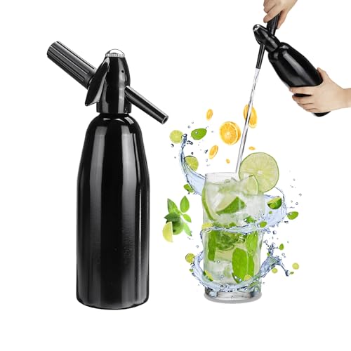 Seltzer syfon do wody gazowanej, 1 l, przenośny aluminiowy mini maszyna do produkcji napojów gazowanych, domowy