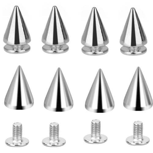 BOBOZHONG Remaches Punk Tachuelas,100 Piezas Tachuelas para Ropa