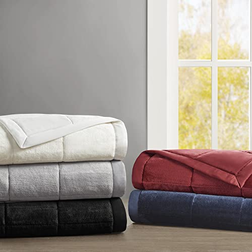 Madison Park Coleman Down Alternative Blanket for Summer, King, Burgundy by Madison Park - Used condition - Image 7