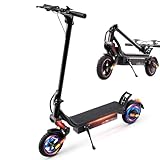 Escoone Electric Scooter for Adults, 750W Motor, 25 MPH Top Speed & 28 Miles Range, 9.3' Pneumatic Tires, Foldable Commuting E Scooter with Dual Braking System and Cruise Control for Adults and Teens