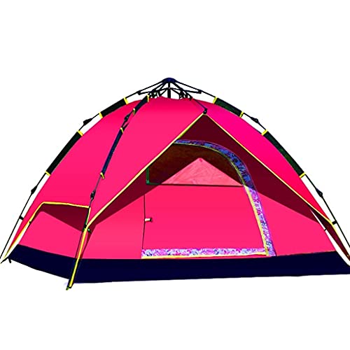 Carpa automática para camping 3-4 personas rojo sandía miniatura 1