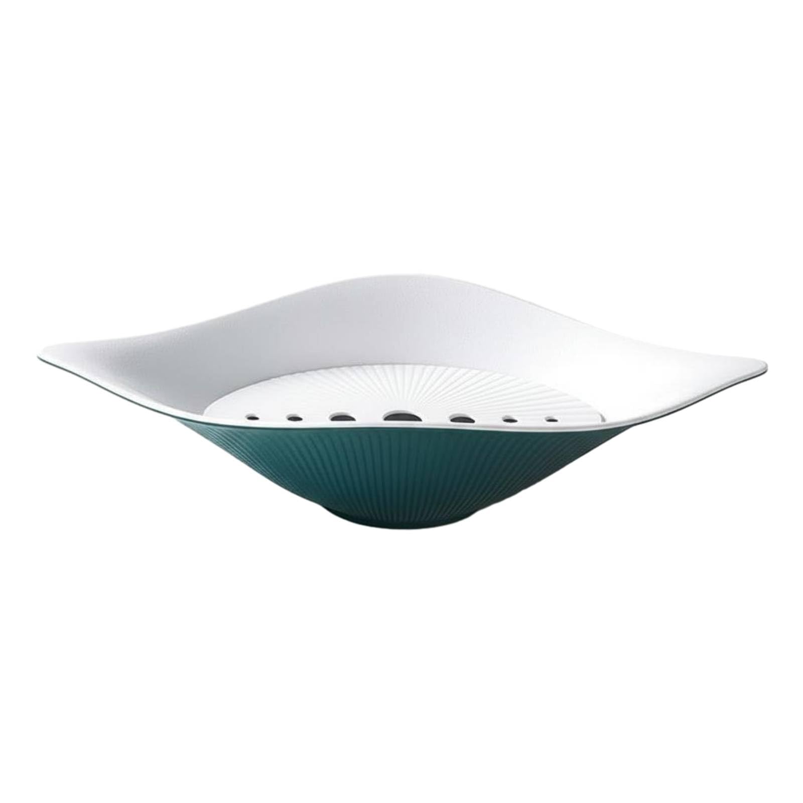 Piatto Sashimi Resistente Vassoio Sushi Grande capacità Barca Sushi per Ristoratori, Servizio Tavola, Verde Scuro E Bianco, Grande