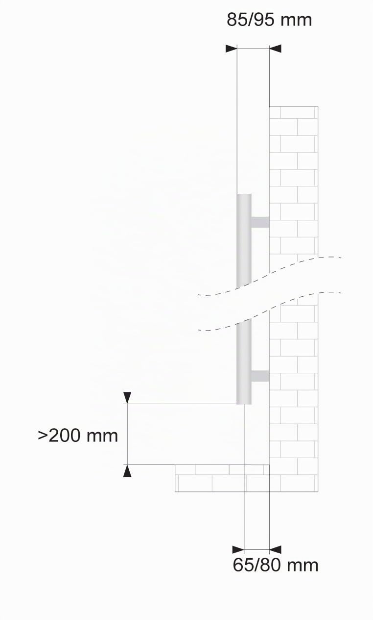 Scaldasalviette elettrico con termostato elettronico (1375 mm x 480 mm)