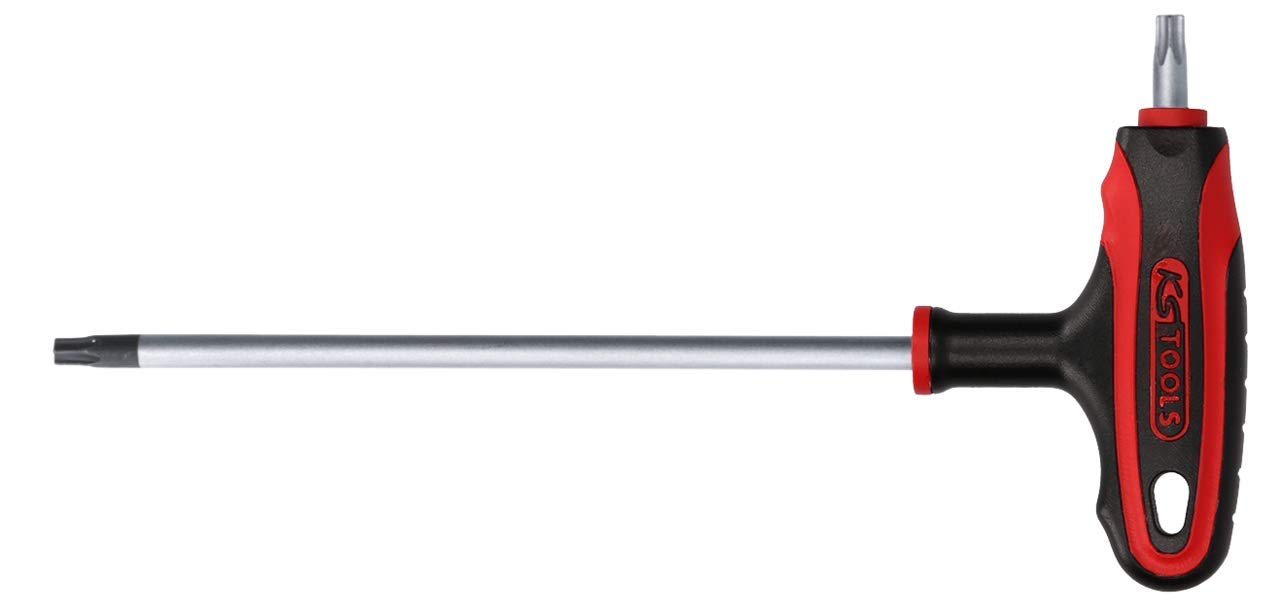 SK Hand Tool KS TOOLS ERGOTORQUEplus T-Handle TX tamperproof Key Wrench, TB9, Clear