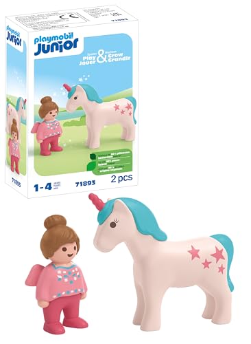 PLAYMOBIL Junior Figura Niña y Unicornio 71893