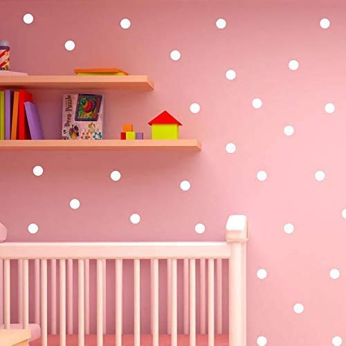 White Dot Stickers Wall Decal Dots, 1Inch 240Pcs (Matte White) #TOP2