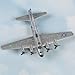 Hot Wings Planes B-17 Flying Fortress Jet (Silver) with Connectible Runway