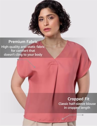 Image of Symbol Premium Women's Relaxed Fit Crop Top | Desk-to-Dinner (Available in Plus Sizes) Polyester