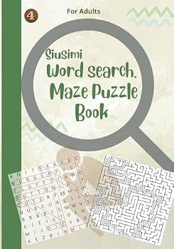 Paperback Siusimi Word search, Maze Puzzle Book: These games are excellent for brain exercises Book