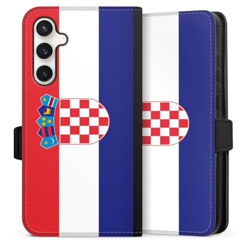 Étui magnétique Samsung Galaxy S23 FE aux finitions soignées drapeau Croatie