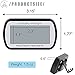 AEVETE Refrigerator Thermometer Digital Fridge Freezer Thermometer with Magnetic Back Large LCD, No Frills Easy to Read (Black-2 Pack)