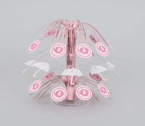 8.5" Pink Elephant Girl Baby Shower Cascade Centerpiece Decoration #TOP4