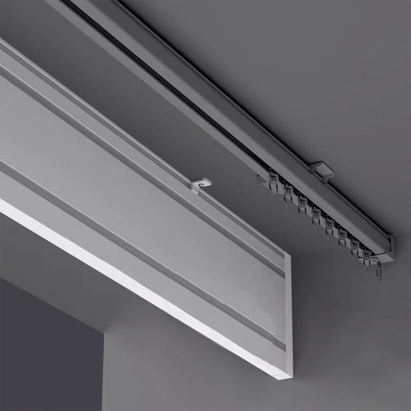 Marco de cenefa opaca de techo de 480 cm, cubierta de panel para puerta corredera 3