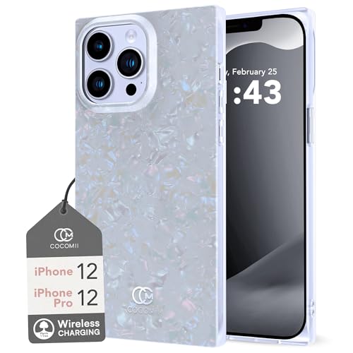 Coque iPhone 12 Pro Cocomii Square Pearl carrée et souple