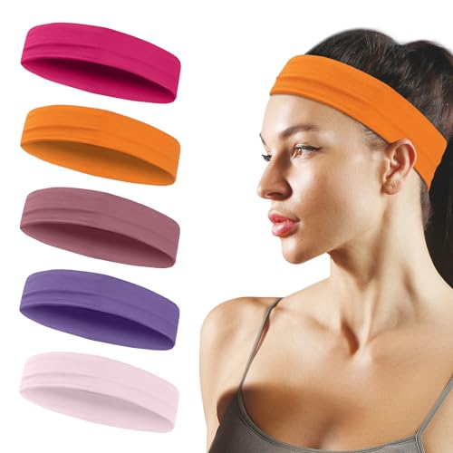 Bandeau de sport femme contre la transpiration et les cheveux dans les yeux