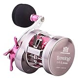 RYOBI RANMI Star Drag Conventional Fishing Reel 27lb Drag 10+1BB High Speed 6.8:1 Saltwater Reel Lightweight Round Trolling Jig Reel Best Reel for Catfish Salmon and Tuna (Right Hand)