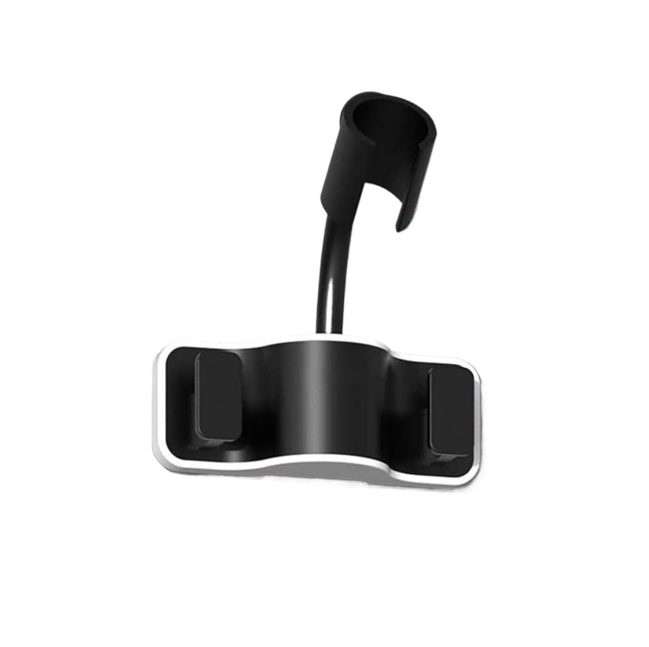 Shower Head Brackets, Universal Rotation Shower Handle Holder Strong Load-Bearing Force Hose Holde(Black)