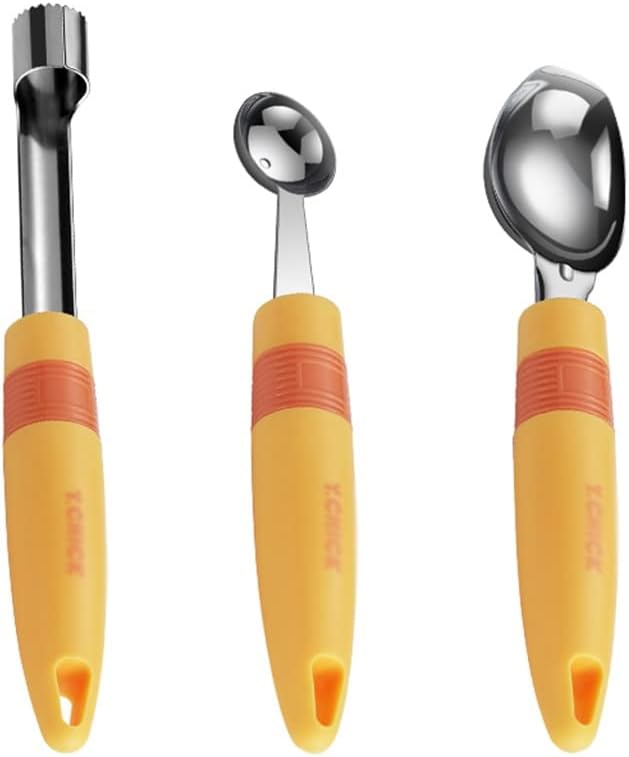 3 Pcs Cut Fruit Divider Red Dates Hawthorn Corer Ball Digger Ice Cream Scoop Candied Gourd Tool